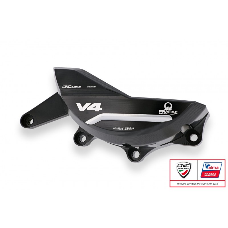 CNC Racing PRAMAC RACING LIMITED EDITION Billet Generator Protector for the Ducati Multistrada V4 (all) CNC Racing PRAMAC RACING LIMITED EDITION Billet Generator Protector for the Ducati Multistrada V4 (all)